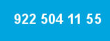 922 504 11 55 922 504 11 55